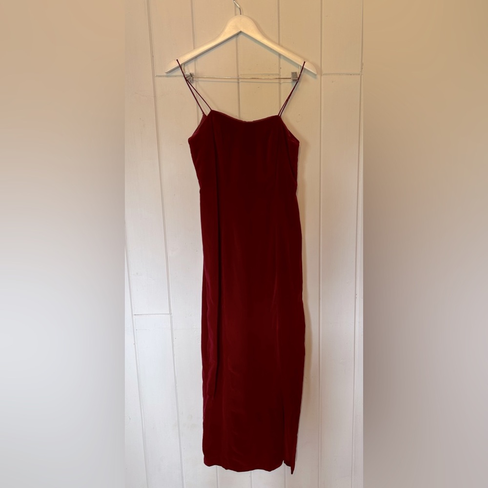 PASSPORT Vintage Velour Slip Dress
